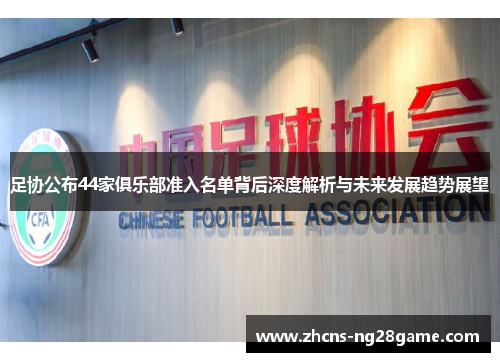 足协公布44家俱乐部准入名单背后深度解析与未来发展趋势展望
